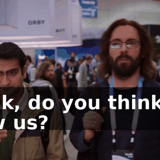 Fuck, do you think he saw us?