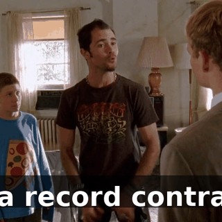 to a record contract.