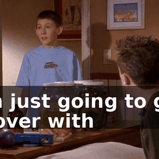 I'm just going to get it over with