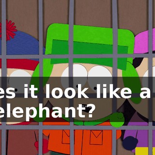 Does it look like a pig or elephant?
