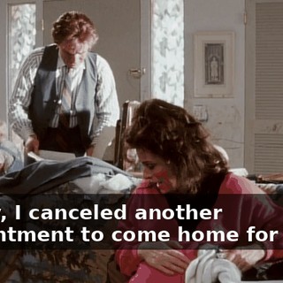 Honey, I canceled another appointment to come home for lunch.
