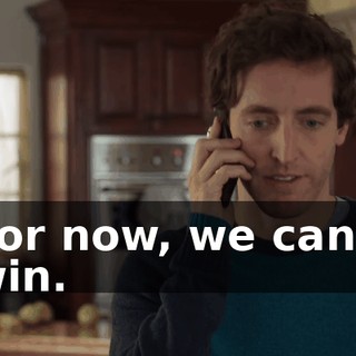 For now, we can't win.