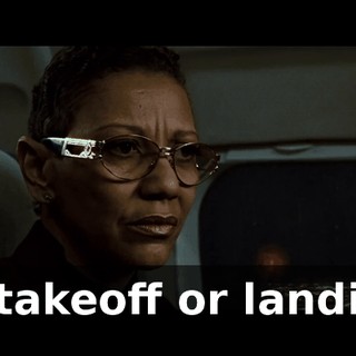on takeoff or landing,