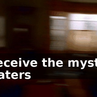Receive the mystic waters