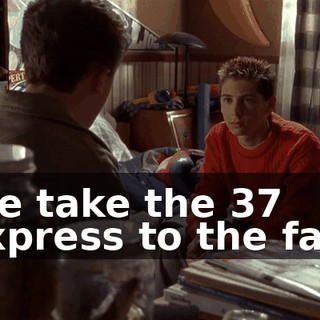 We take the 37 express to the fair,