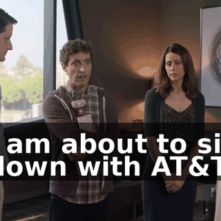I am about to sit down with AT&T,
