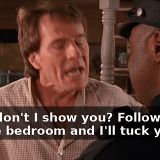 Why don't I show you? Follow me to the bedroom and I'll tuck you in.