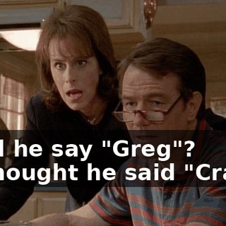 - Did he say "Greg"? - I thought he said "Craig."
