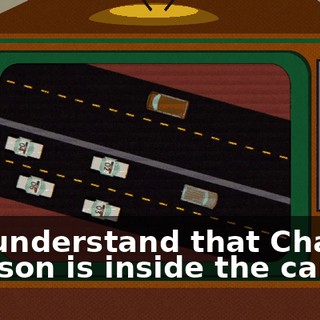 We understand that Charles Manson is inside the car