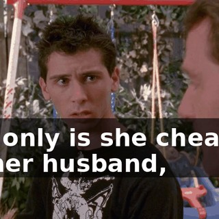 Not only is she cheating on her husband,