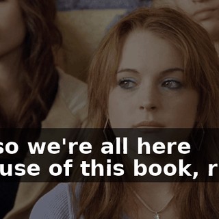 OK, so we're all here because of this book, right?
