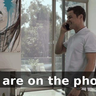 We are on the phone.