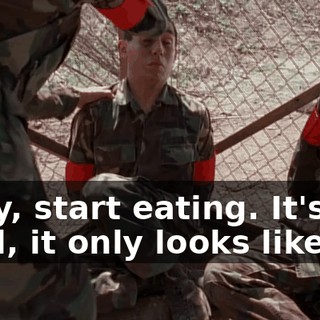 Okay, start eating. It's not fatal, it only looks like it.