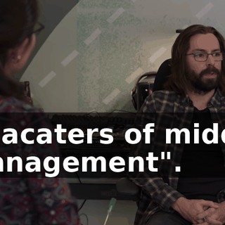 "placaters of middle management".