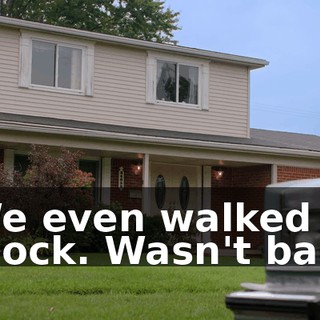 We even walked a block. Wasn't bad.