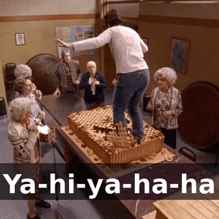 ♪ Ya-hi-ya-ha-ha ♪