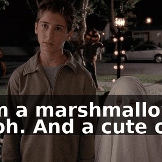 - I'm a marshmallow. - Ooh. And a cute one.