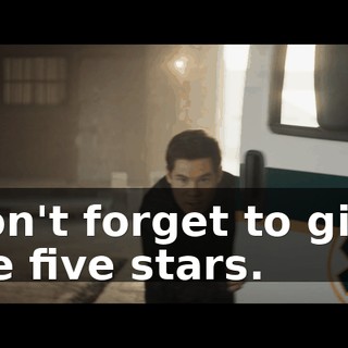 Don't forget to give me five stars.