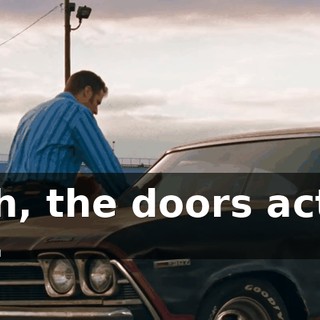 Watch, the doors actually open.