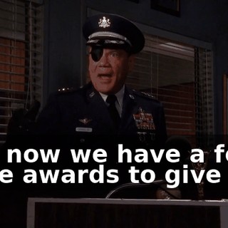 And now we have a few more awards to give out.