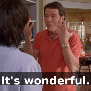 It's wonderful.