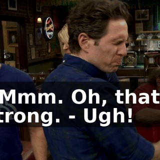 - Mmm. Oh, that's strong. - Ugh!