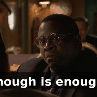 Enough is enough!