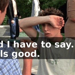 And I have to say... it feels good.