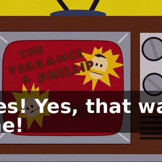 Yes! Yes, that was me!