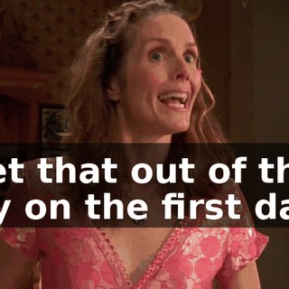 I get that out of the way on the first date.