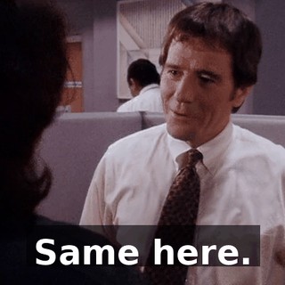 Same here.