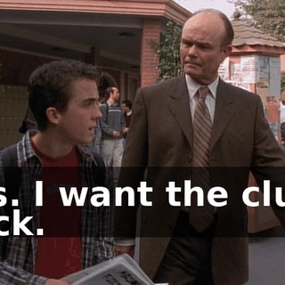 Yes. I want the clubs back.