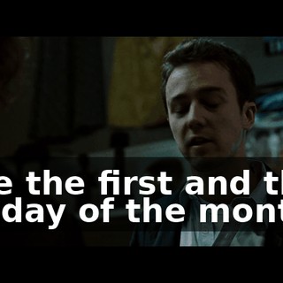 Take the first and third Sunday of the month.