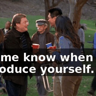 Let me know when you introduce yourself.
