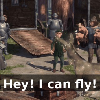 Hey! I can fly!