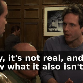 Okay, it's not real, and you know what it also isn't?