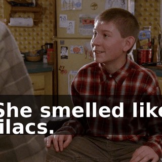 She smelled like lilacs.