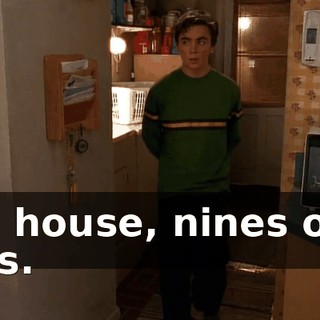 Full house, nines over aces.