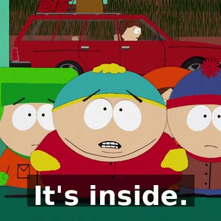It's inside.