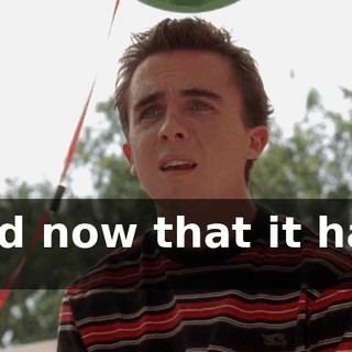 and now that it has, I...