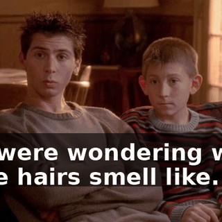 We were wondering what nose hairs smell like.