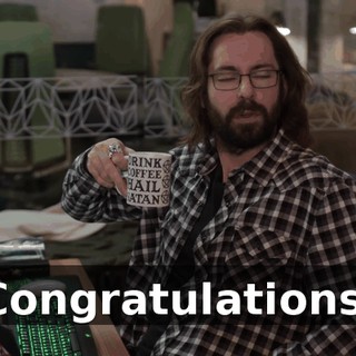 Congratulations.