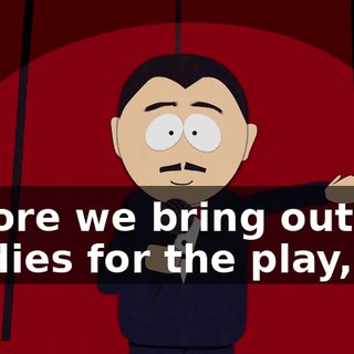 Before we bring out the kiddies for the play,