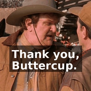 Thank you, Buttercup.