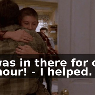 - I was in there for over an hour! - I helped.