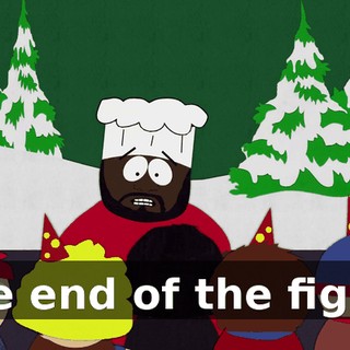 the end of the fight.