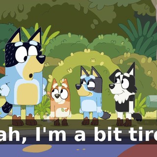 Yeah, I'm a bit tired.