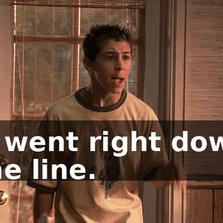 It went right down the line.