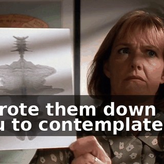 ♪ I wrote them down For you to contemplate ♪