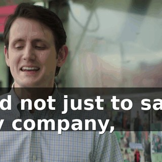 and not just to save my company,